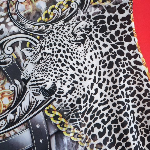 Seduction colourful animal print dress women's size M - Picture 5 of 6